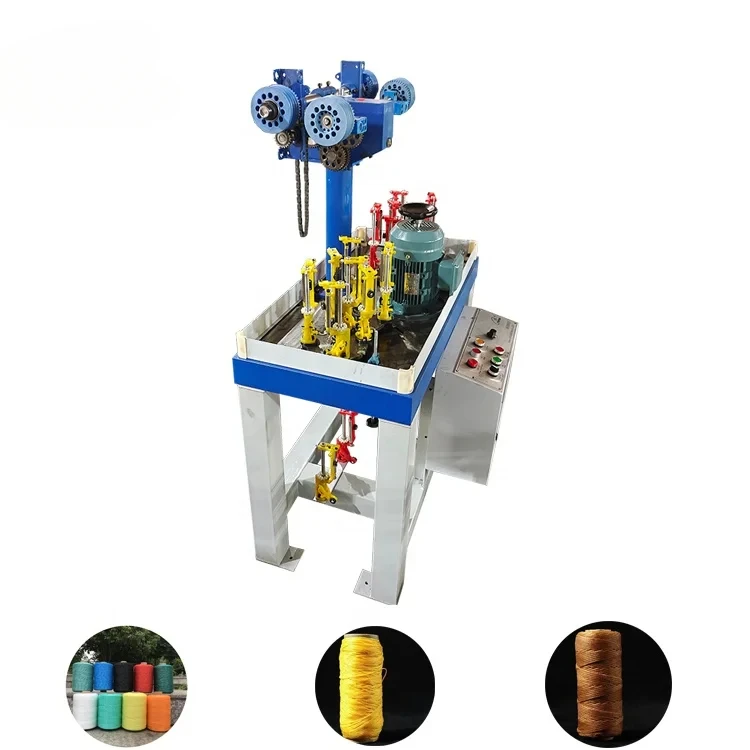 

High Efficiency 8 Spindle Shoelace Braiding Machine, High Speed Braided Rope Machinery