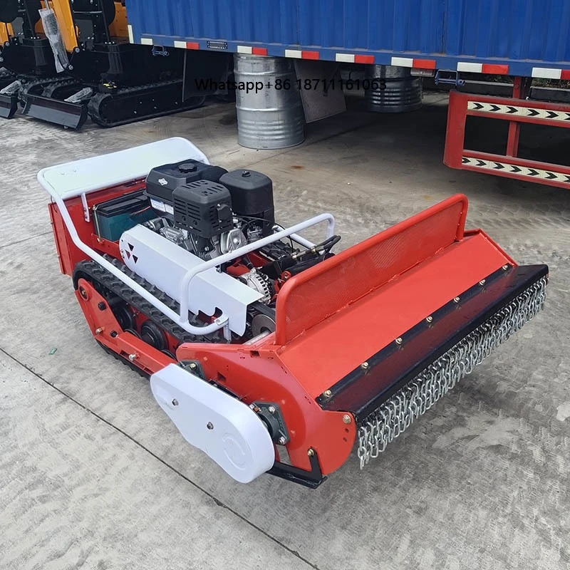 Electric Start Brushless Motor Garden Tools Remote Control Lawn Mower Cutting Width 80Cm 1M Mulcher Destroyer