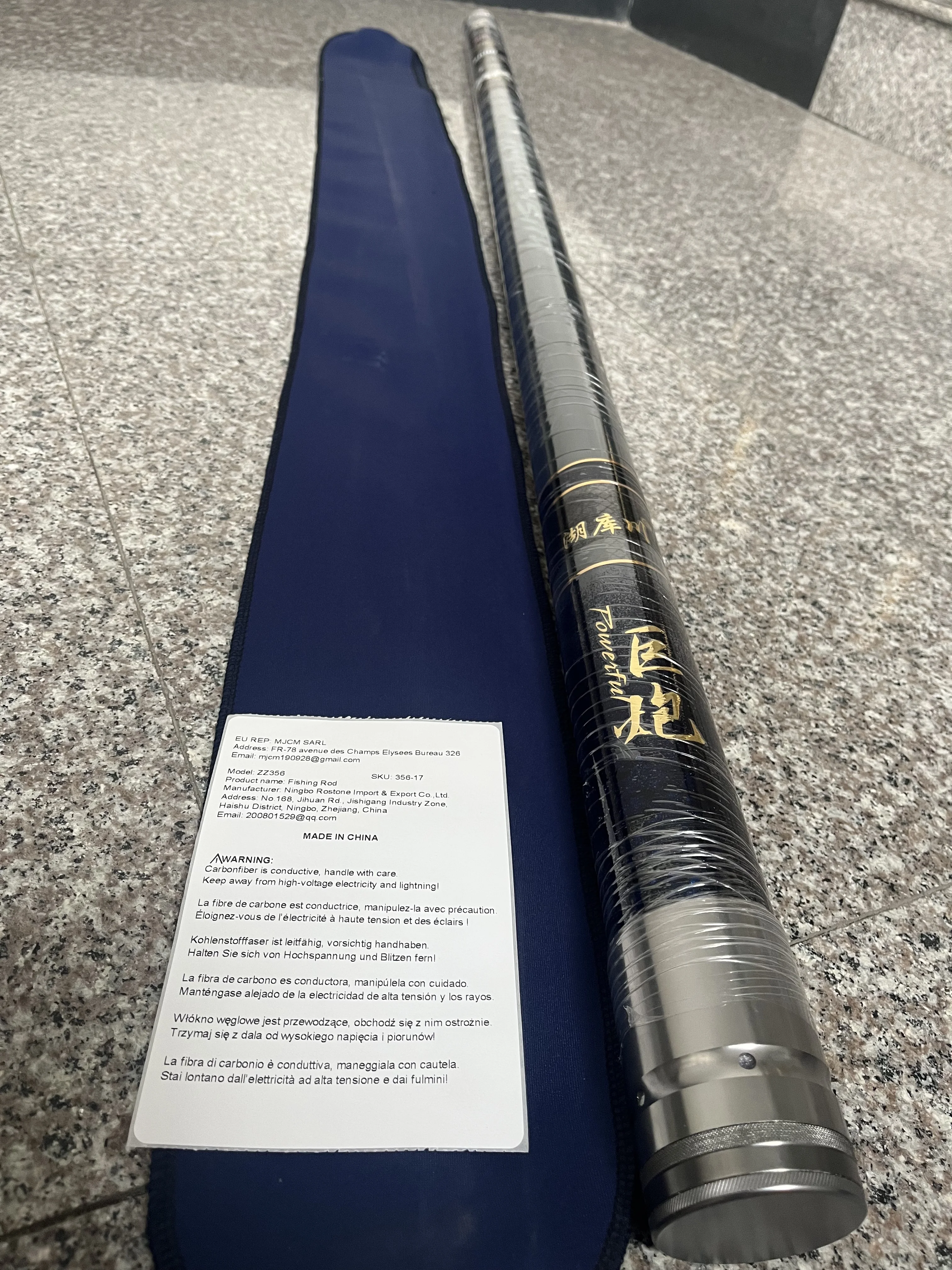 ZZ356 16m 17m 18m 20m 21m 22m 24m 25m 26m 28m 30m 32m 34m 35m Super Long Superlong Fishing Rod with Replacing Sections 1,2 and 3