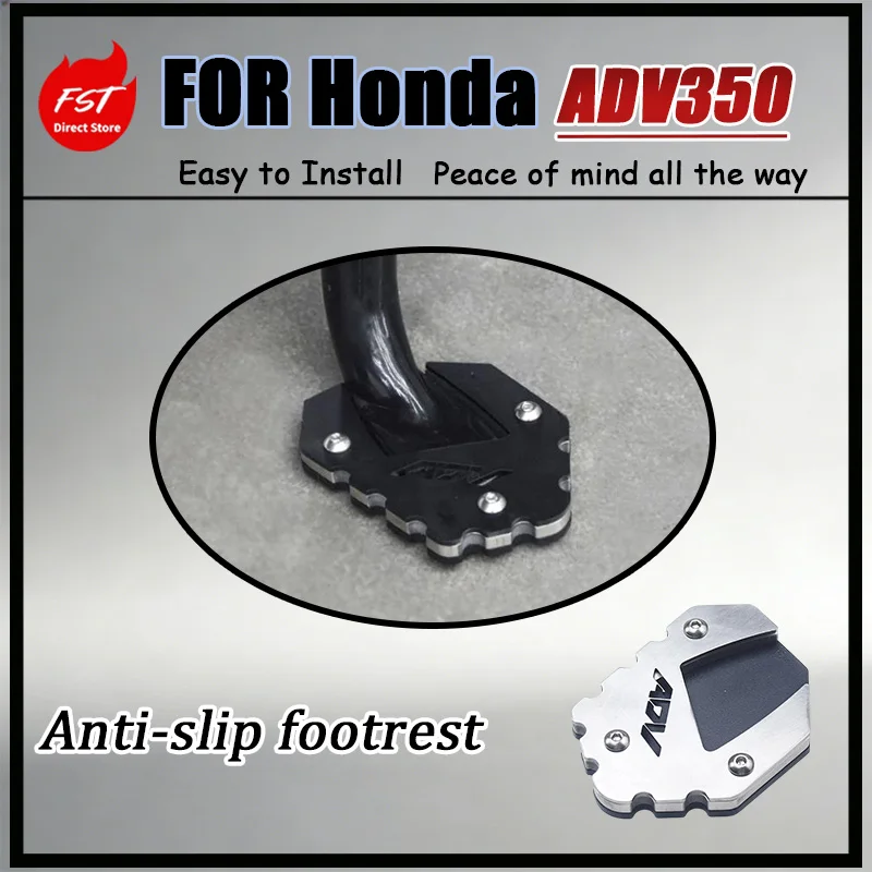 For Honda ADV350 Specialized Side Support with Enlarged FootPads Thickened Base AntiSlip Foot Pads Vehicle Distribution Enhancer
