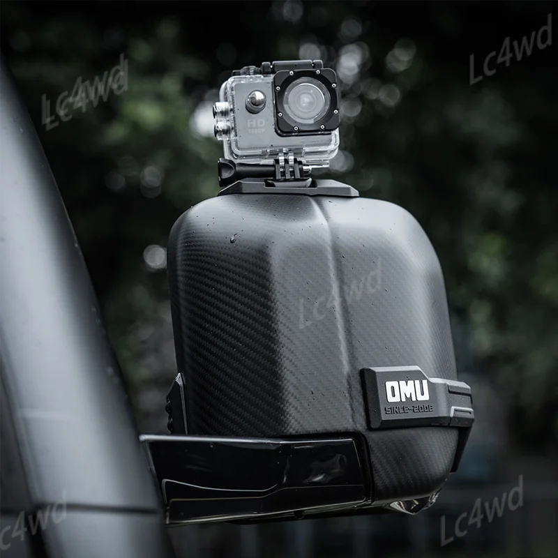LC4WD 4x4 Accessories OMU Rearview Mirror Guard Cover Side Mirror Rain Shied Frame For New Land Rover Defender 90/110/130 2020+ view 3