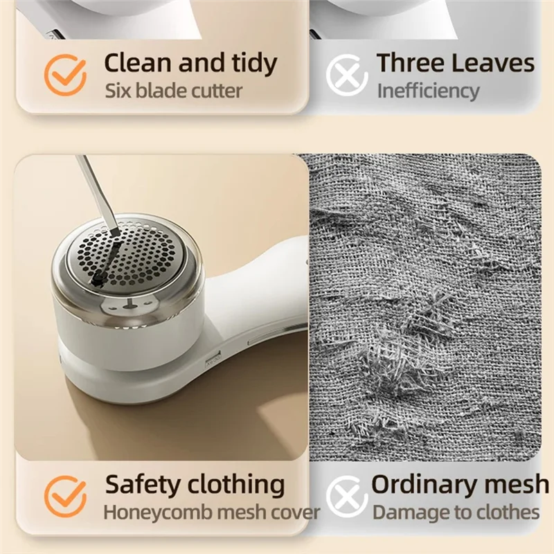 AT28-Home مزيل الوبر USB شحن الشعر الكرة لينت المتقلب الكهربائية آلة الوبر الرمادي