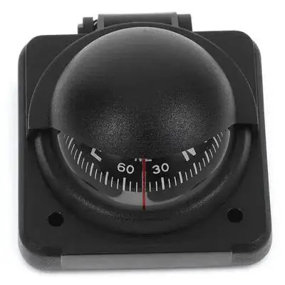 أداة ملاحة مثبتة على لوحة القيادة للسيارة بوصلة السيارة عالية الدقة وقابلة للتعديل لاستخدام القوارب البحرية للمركبة