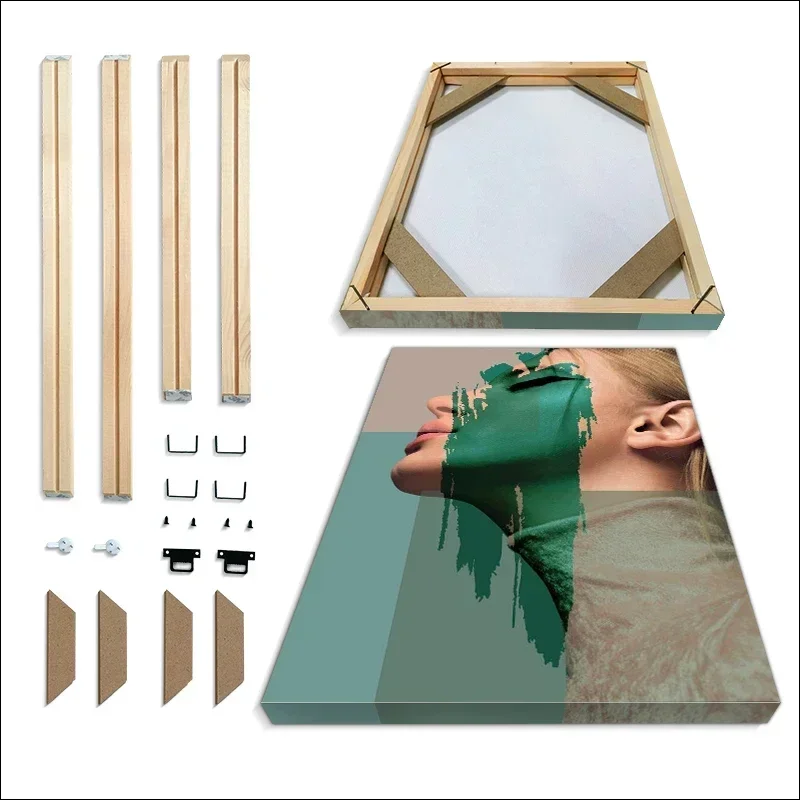 Простая фоторамка из цельного дерева, рамка DYI из камфорного дерева, прямые продажи с фабрики, для ручной росписи, алмазная живопись, постеры на холсте