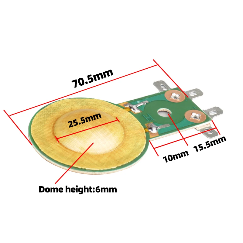 1 stücke 25,5-Kern Höhen Schwingspule Harz Titan Film Hoch leistungs lautsprecher Lautsprecher Membran 25,5mm Reparatur elektronisches Zubehör