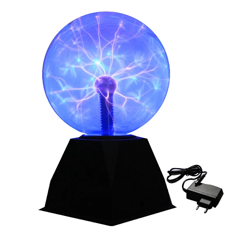 Novelty Magic Crystal Plasma Ball Touch Light  6 8 inch LED Night Light Glass Plasma Ball Sphere Table Lights
