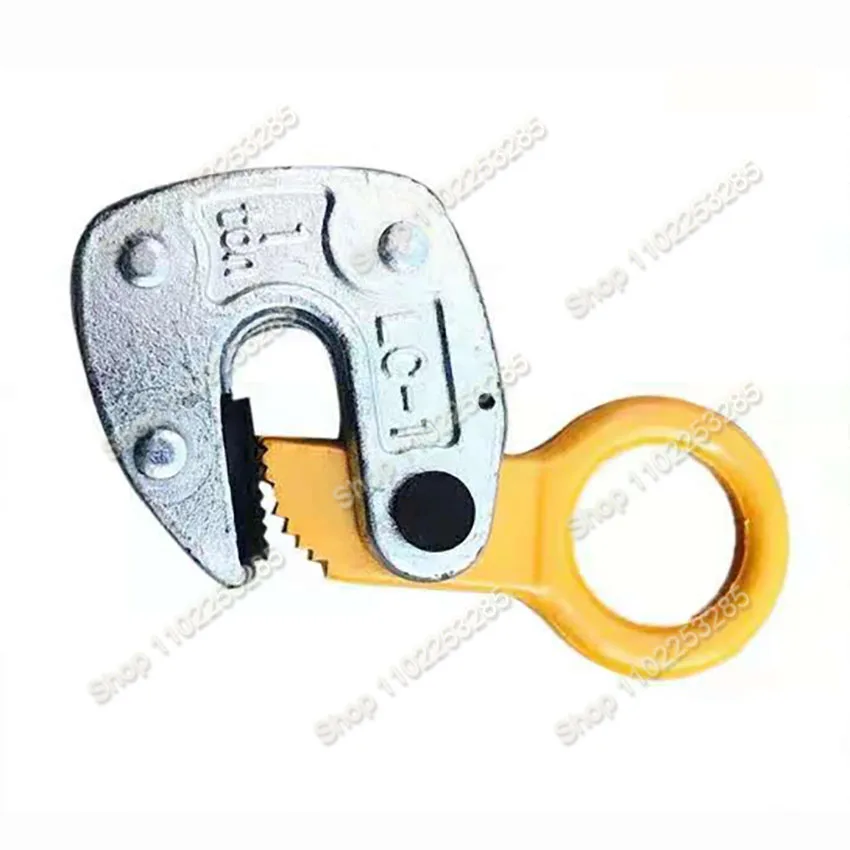 Lifting Hooks Alloy Steel Vertical Lifting Tools Clamp 1T 13mm Opening LC Type Horizontal Hanging Steel Plate Lifting Pliers
