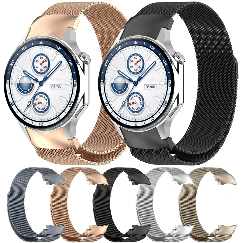 Stainless Steel Milanese Loop For Oneplus Watch 3 2 2R Metal Band No Gaps Replacement Magnetic Bracelet For OPPO Watch X X2