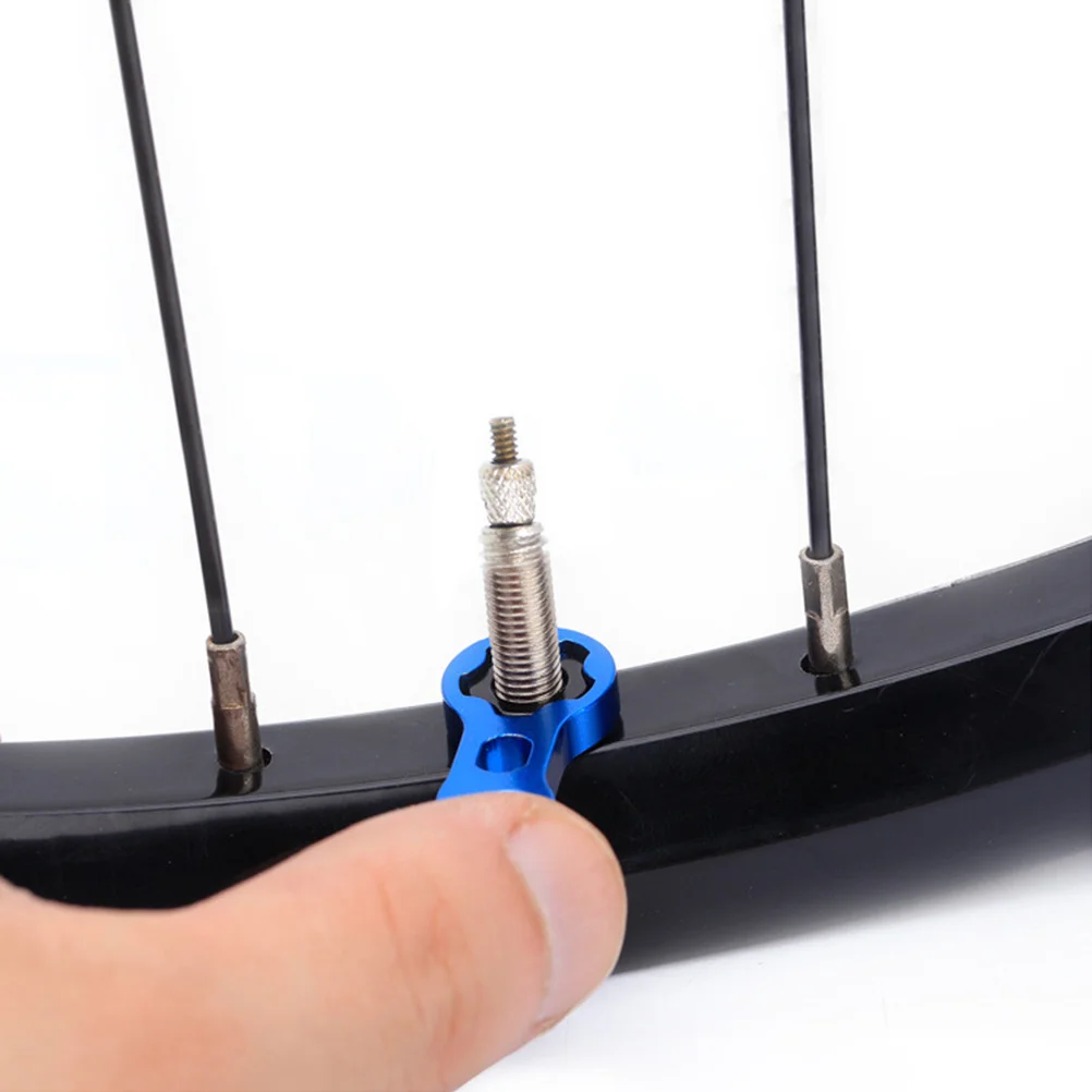 

Vacuum Tire Gas Nozzle Nut Inner Tube Mountain Road Bike Black Ultra-Light Lock Nut Locking Valve Covers with Multi-Function