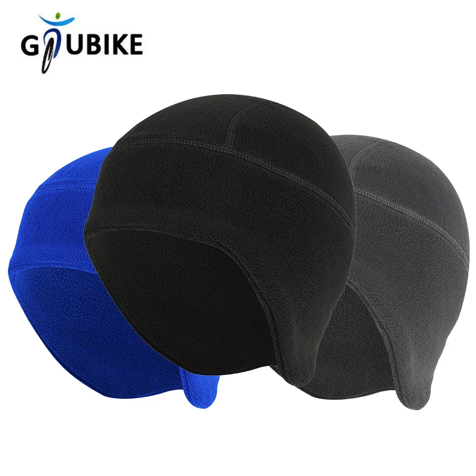 GTUBIKE Men Polar Fleece Caps Winter Warm Outdoor Sports Skiing Cycling Cap Hat Windproof Soft Beanie Cap Women Ski Bike Hat Cap