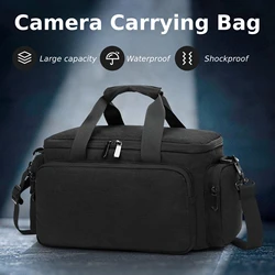 Waterproof Shockproof Camera Carrying Bag Large Capacity Nylon Case for Outdoor Photography DSLR SLR Cameras Lens Accessories
