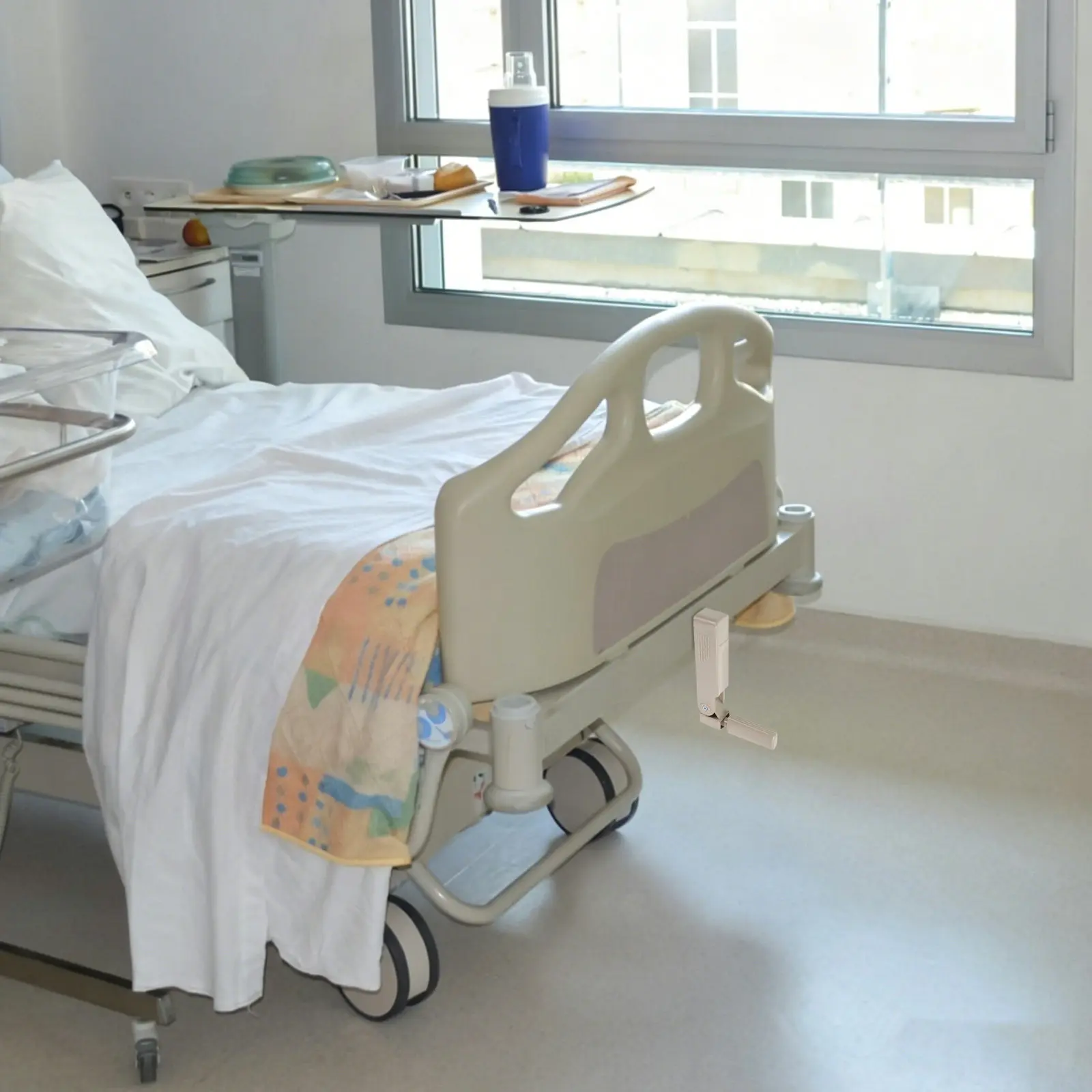 Manivela ajustable para cama de ancianos, plegable, con altura ajustable, repuesto para enfermería