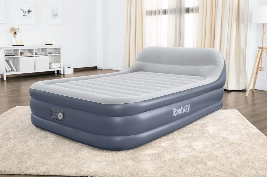 67923 air bed indoor with built-in pump self-inflating in stock mattress