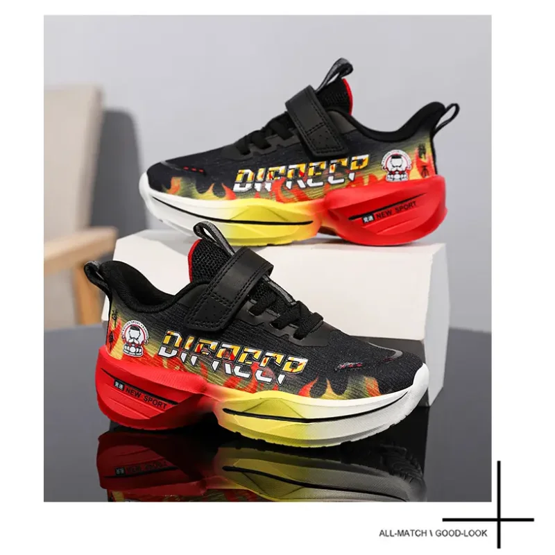 Zapatos para niños, zapatillas de deporte para niños, zapatillas de deporte de malla transpirable, zapatos para niños, zapatos casuales de moda para correr para niños, zapatillas de deporte para niños