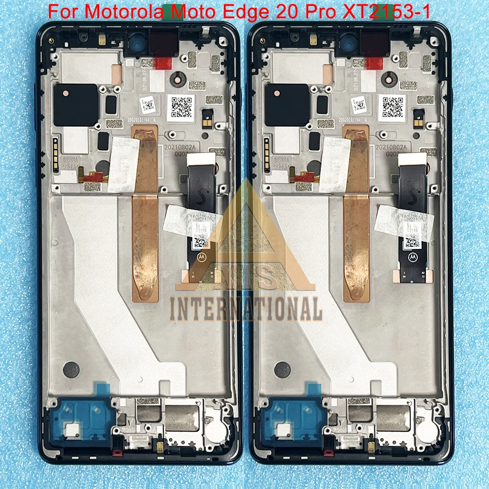 Imagem -04 - Tela de Exibição Original Oled 67 Lcd Touch Digitizer Frame Apto para Motorola Edge 20 Pro Xt21531 Xt2143-1