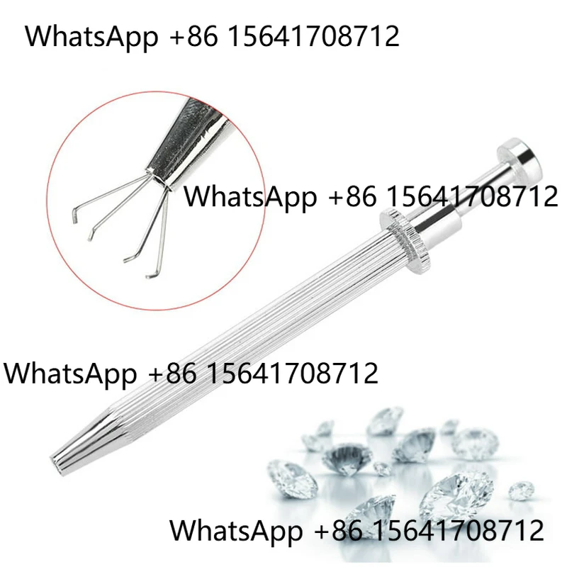 

Peiqi Professional 4 Prongs Gem Stone Holder Jewelry Diamond Gemstone Clip Precision Pick Up Convenient Efficient Tool