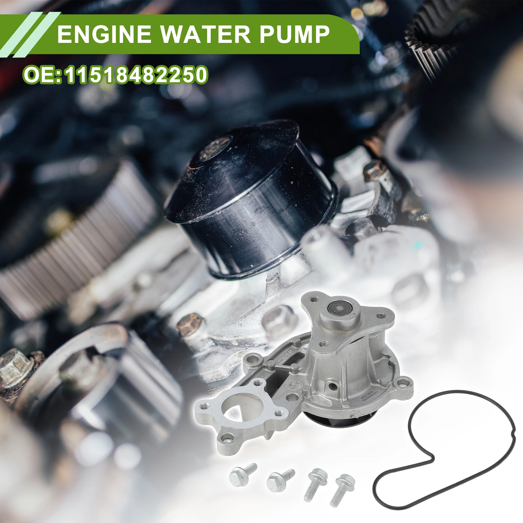 

Водяной насос двигателя UXCELL для BMW 330i G20 2019-2024 No 11518482250 Насос охлаждающей воды