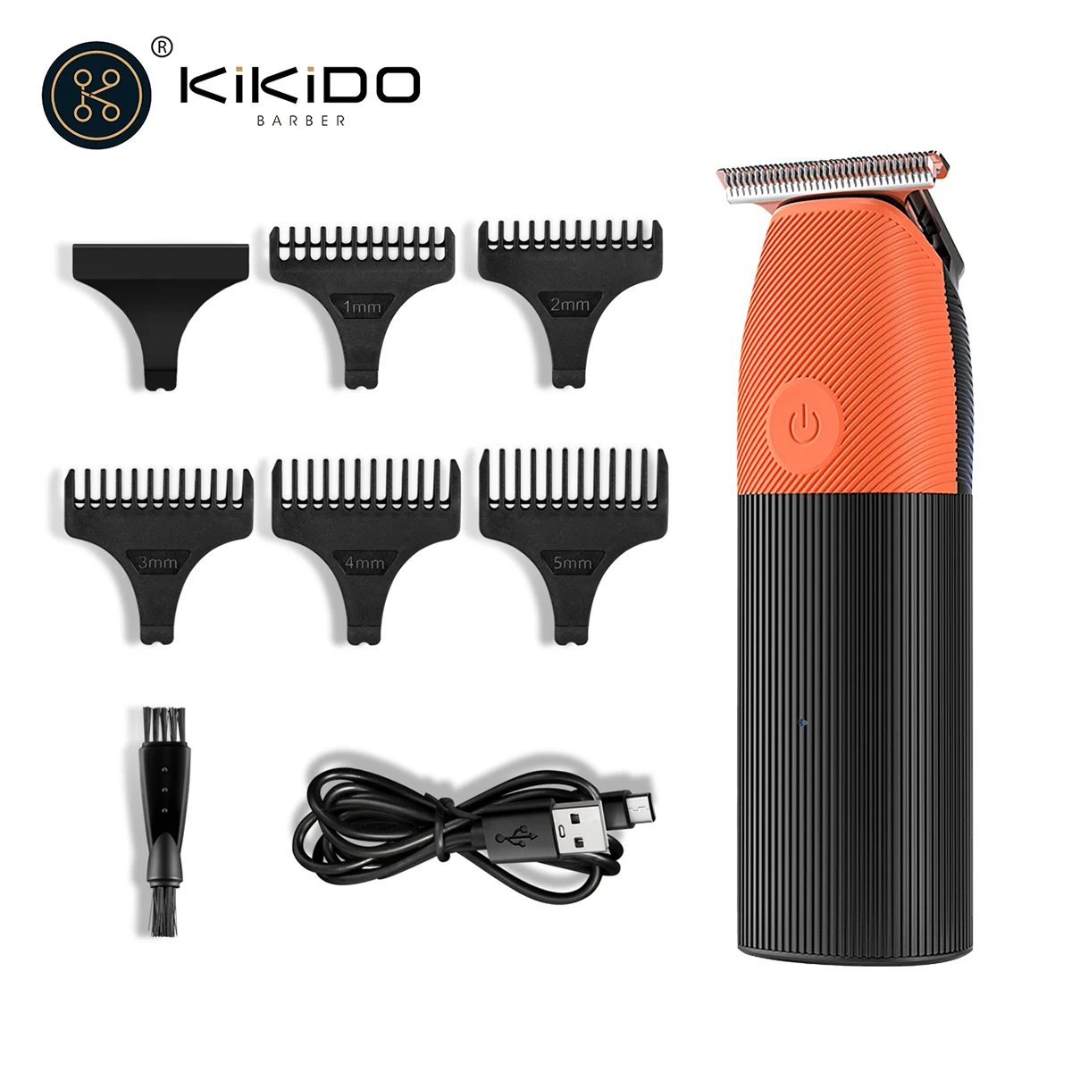 KIKIDO Silicone Washable Hair Clipper Mini Hair Cutting Machine Professional Electric Cordless Head Hair Trimmer for Men KK-1925