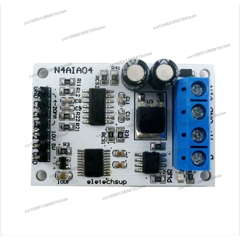 4-20MA RS485 Voltage and Current Analog Collector ADC Modbus RTU 03 06 Function Code