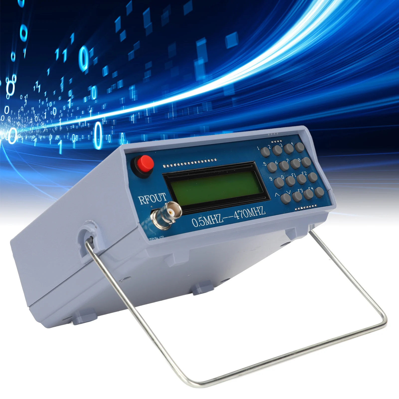 FM Radio Intercom Signal Generator 0.5M-470MHz Frequency Meter Tester Signal Generator 12VDC