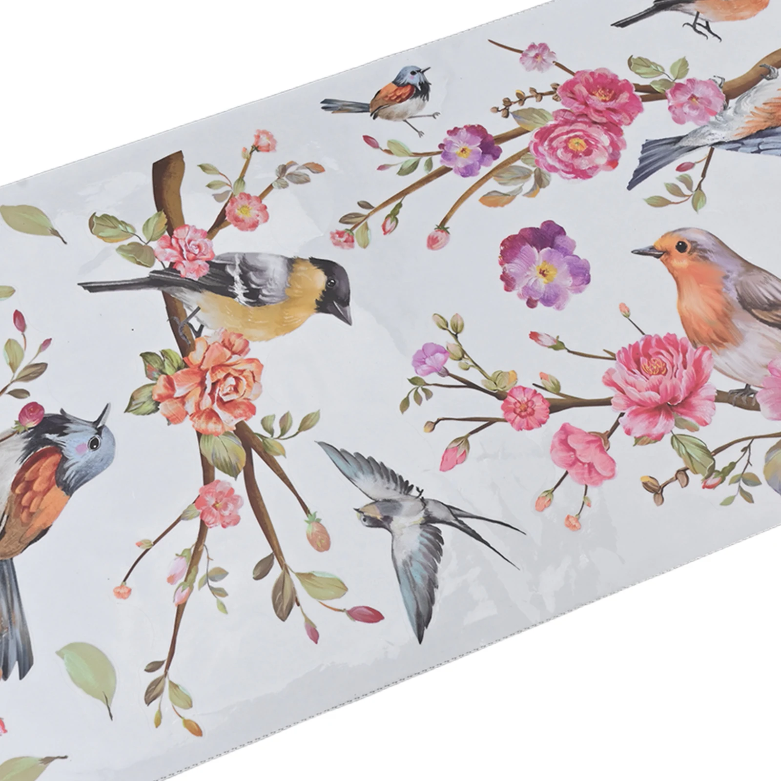 Creative Design Product Name Guide Guide Wall Stickers PVC Bird Flower Double Sided Printing Decorative Sticker