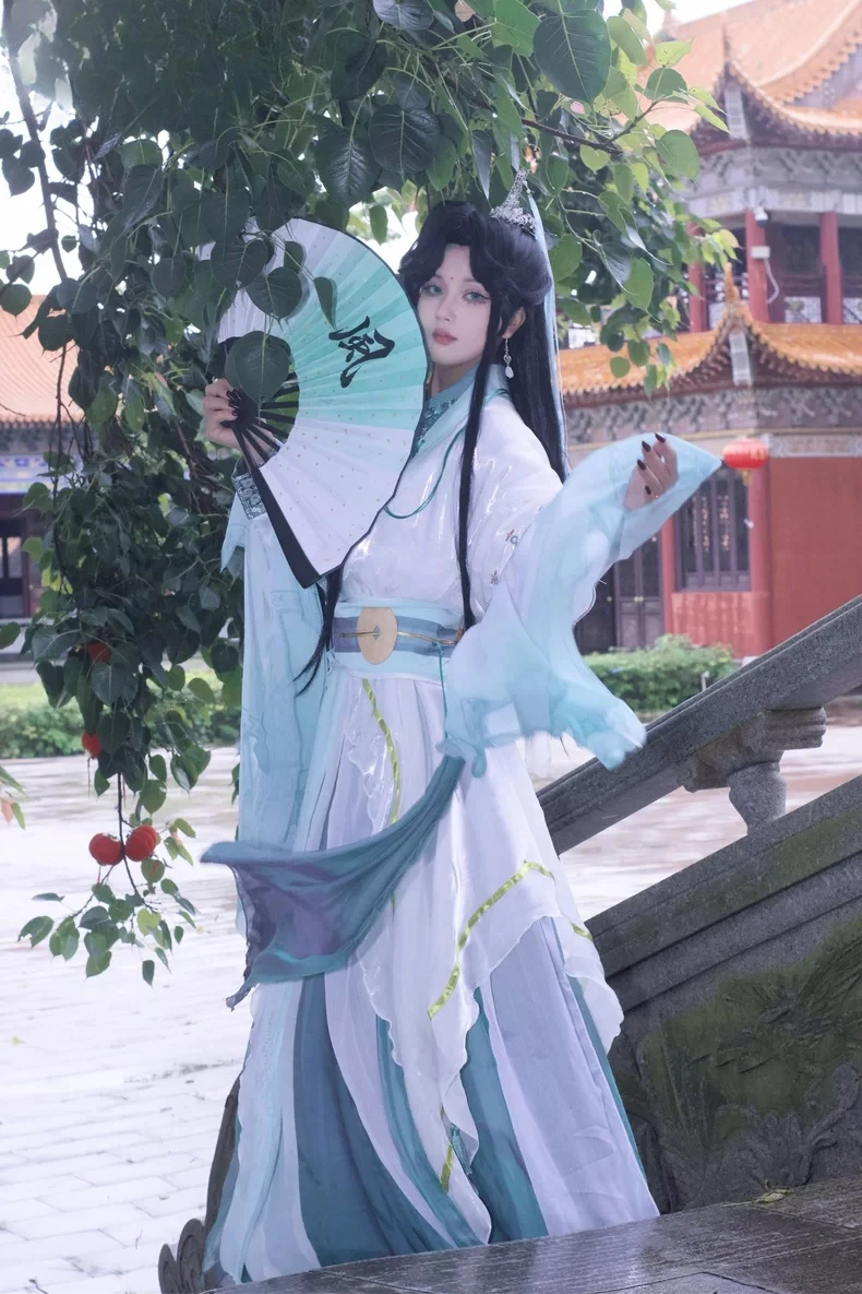 

Heaven Officials Blessing Shi Qingxuan Cosplay Women Ver Costume Wig Lady Wind Master Tian Guan Ci Fu Cosplay ShiQingXuan Hanfu