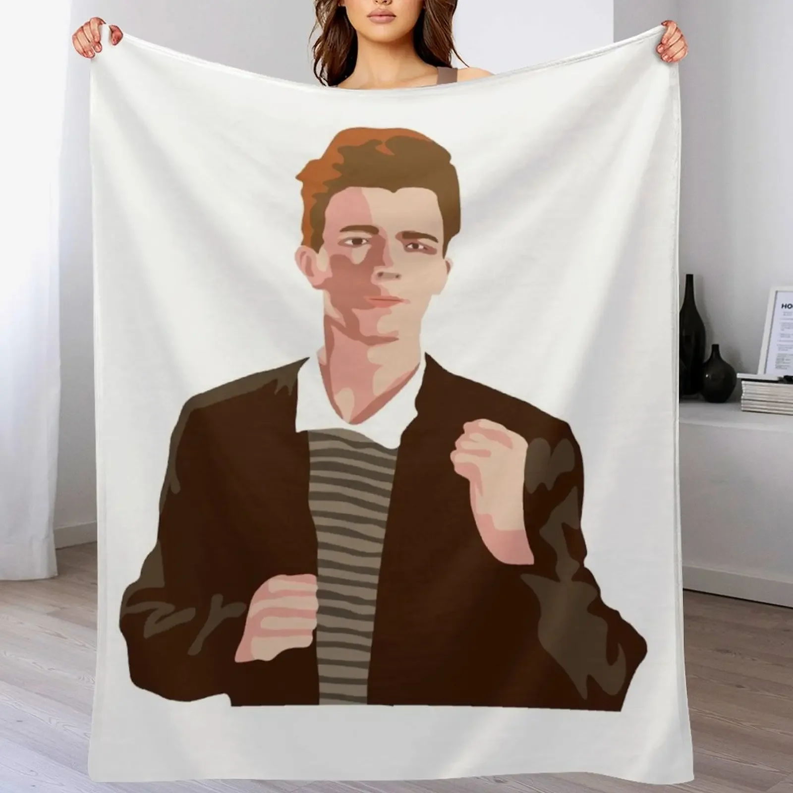 

Rick Roll Throw Blanket Summer Fashion Sofas Blankets