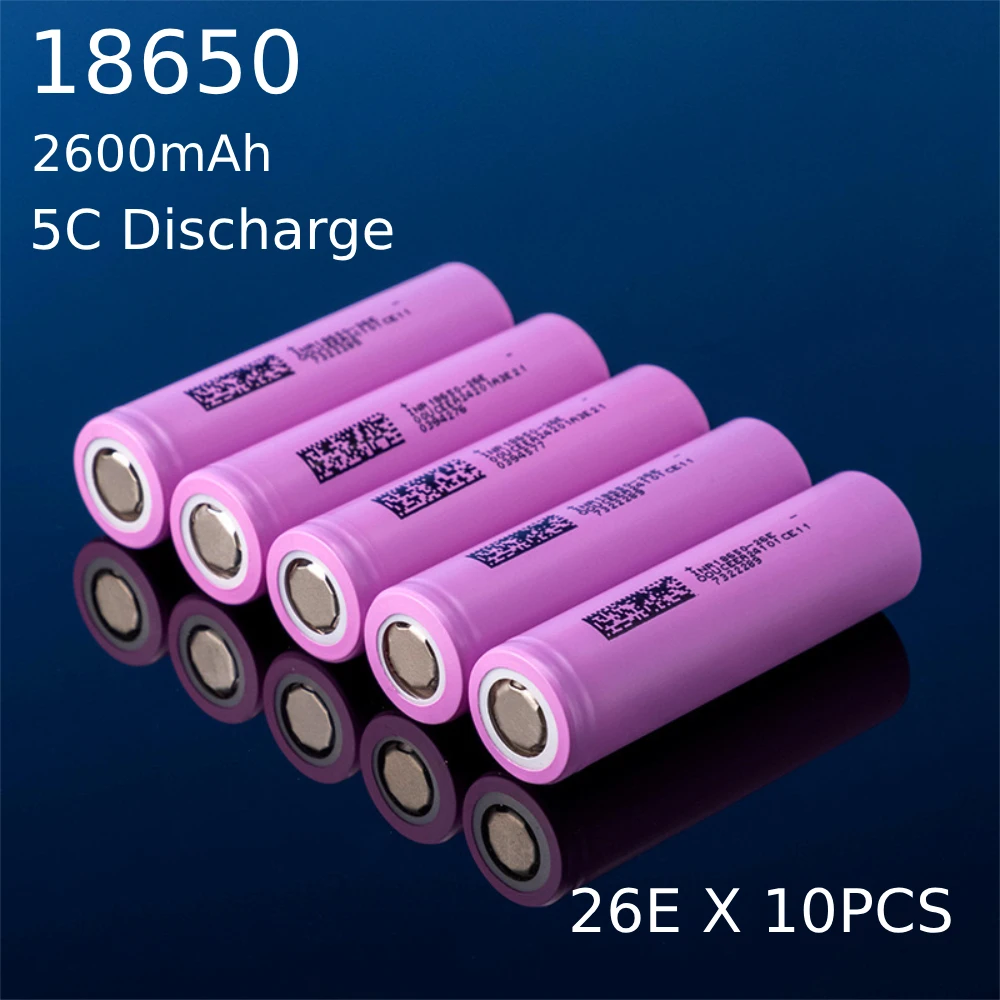 3.7V 2600mAh Original 18650 Rechargeable Li-ion Battery NR18650-26E 2600mah 18650 Batteries for Electric Bicycle