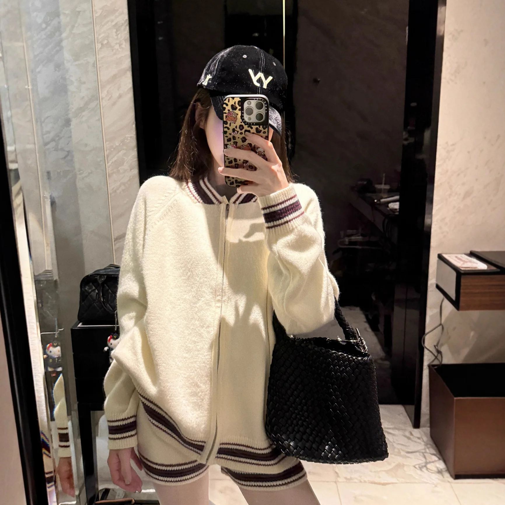 

Women's Zipper Knitted Sweater Jaet High Waist Casual orts Faion Set Autumn New Sle Lazy Streetwear Elastic Sports