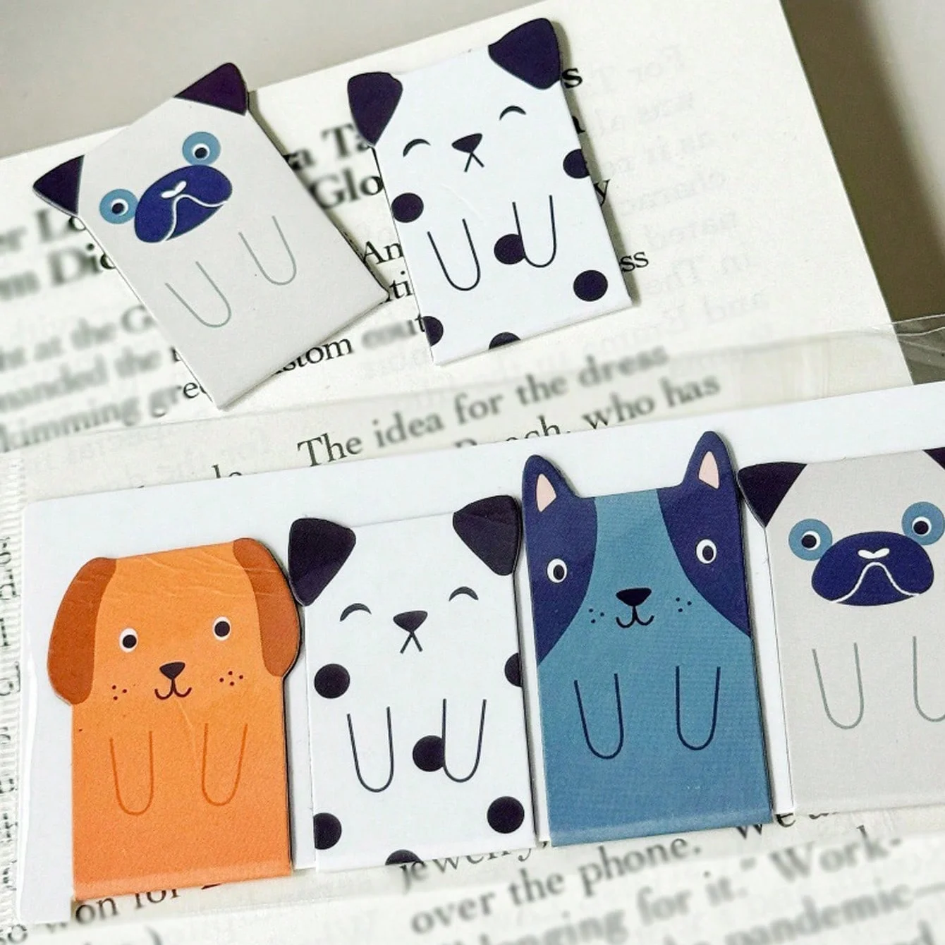 Creative Cartoon Animal Comic Magnetic Bookmarks Exquisite Cute Student Stationery Book Decor Gifts School Reading Books A3384