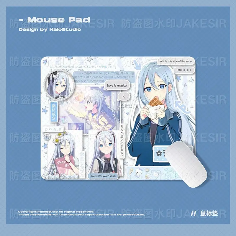 Project Sekai Akiyama Mizuki Cute Anime Cartoon Mouse Pad Gaming Laptops Mousepad Gamer Carpet Keyboard Mat Desk Protector