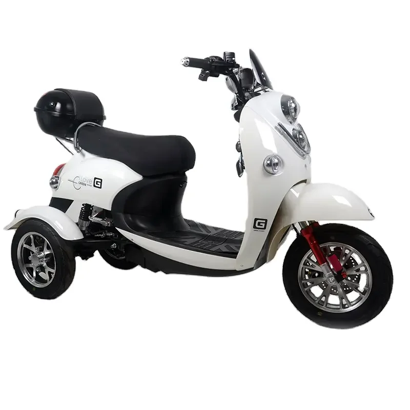 New Arrival 72V20A Three-disc Brake Motor Three-wheel Electric Tricycle with Lead-acid Battery 3 Wheel Motorcycle Adult