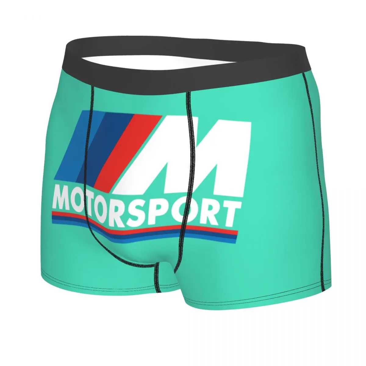 Custom M Powers Underwear Male Print Motor Sport Boxer Shorts Panties Briefs Breathable Underpants