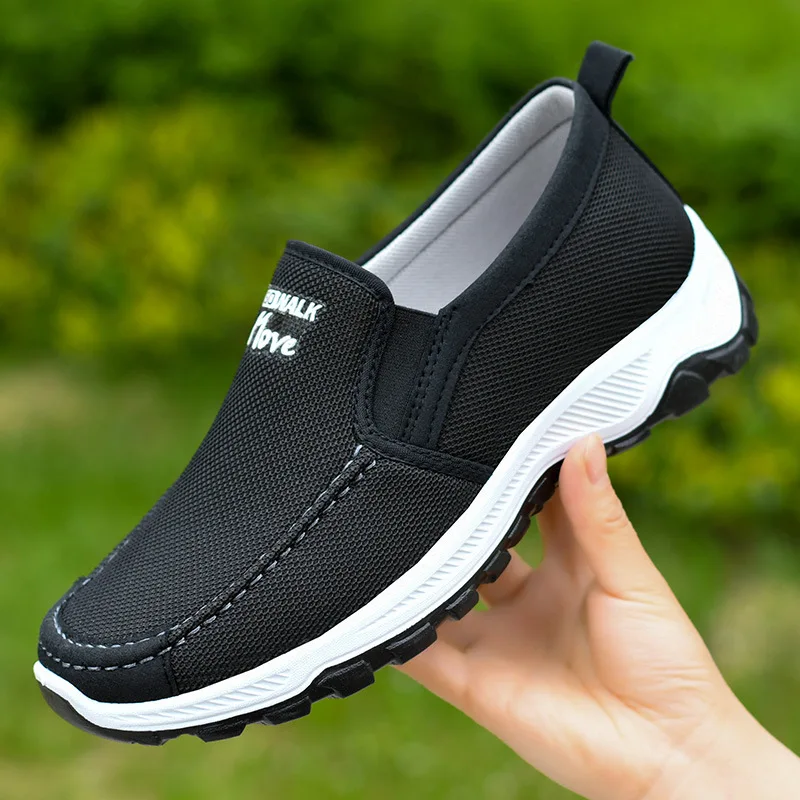 Men's shoes 2023 autumn new one foot casual cloth shoes, middle-aged and elderly men's single shoes, old Beijing cloth shoes