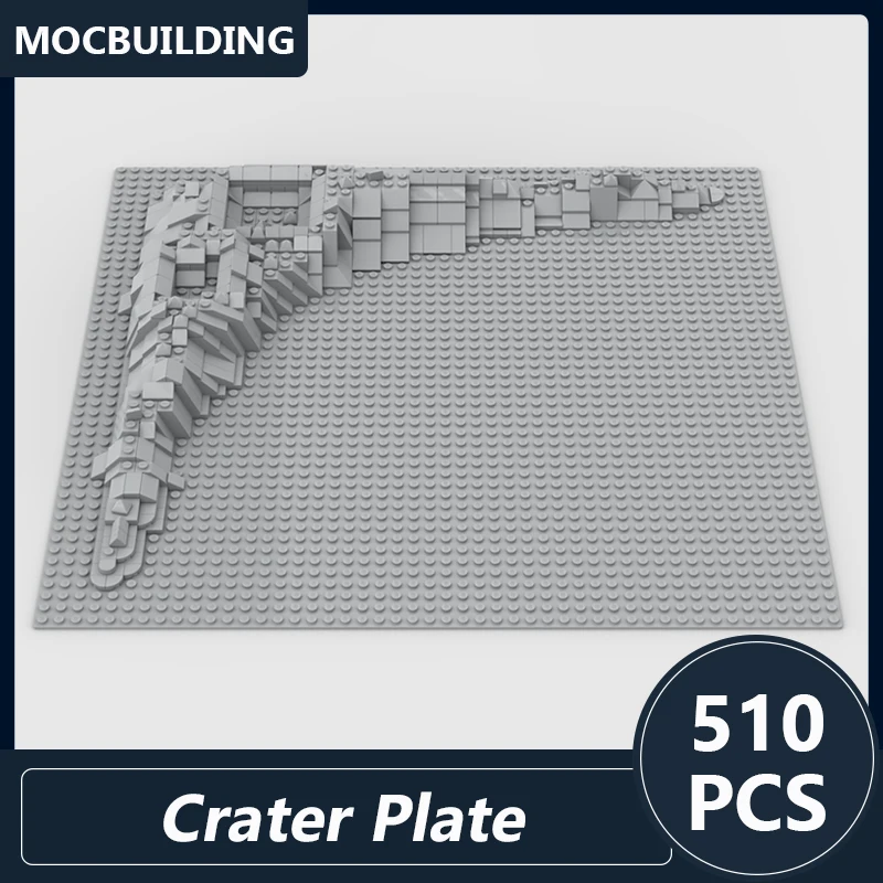 Crater Plate for the New 10497 Galaxy Explorer Model Moc Building Blocks DIY Assembled Bricks Classic Space Series Display Toys