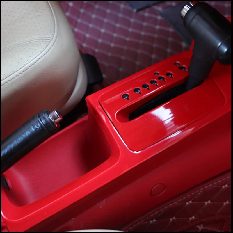 For Volkswagen Beetle 2003-2010 Interior Gear Shift Panel Water Cup Holder Cover Sticker Trim Car Styling Auto Parts Accessories view 2