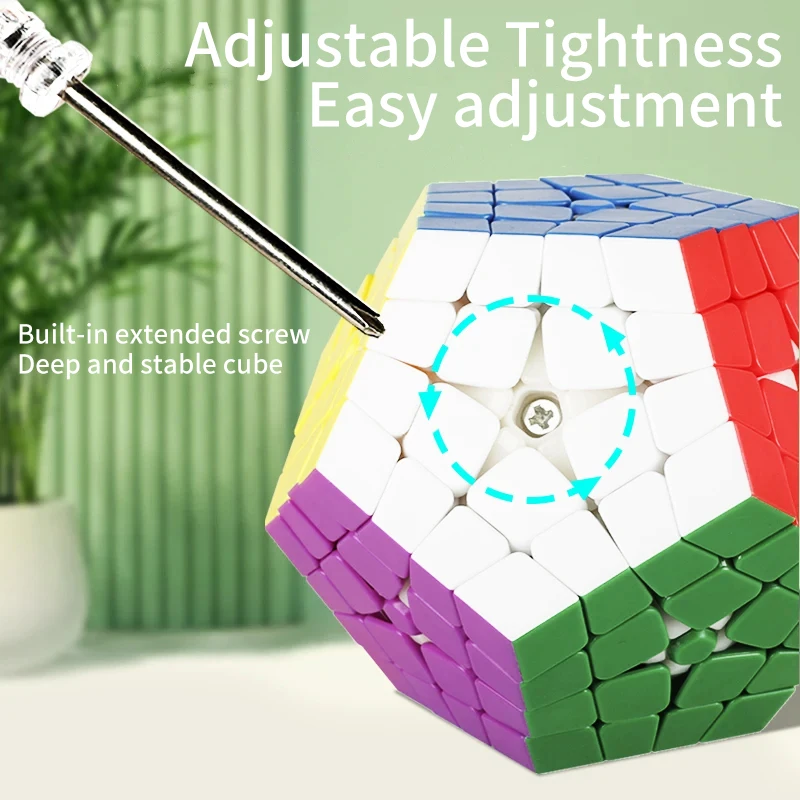 Sengso Megaminx 4x4x4 Dodecahedron Cube Bez Naklejek Puzzle Gra Logiczna Rozwijająca Umysł Dla Dzieci Prezent na Boże Narodzenie Urodziny