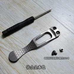 EDC Titanium Alloy /Aluminum Alloy/ Stainless Steel Back Clip Pocket Clip Outdoor Supplies Multifunction Pocket Tools Clip EDC