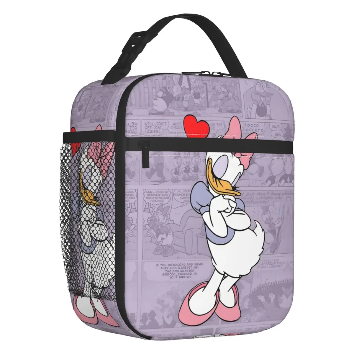 

Donald Duck Anime Cartoon Resuable Lunch Boxes Comics Classical Print Thermal Cooler Food Insulated Lunch Bag School Children