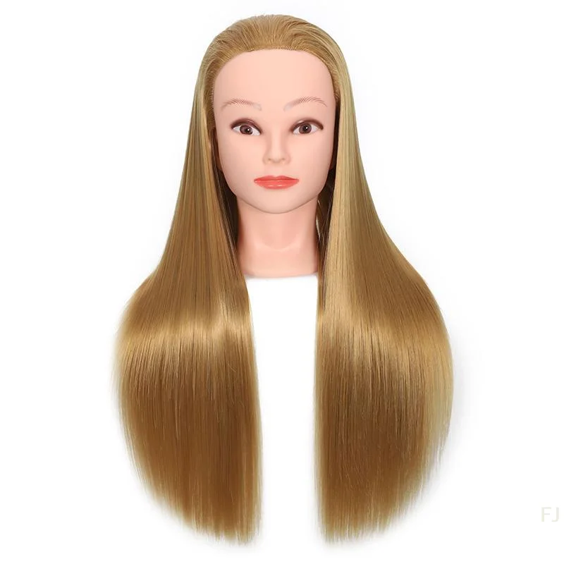 

[YU]24 Inch Mannequin Head Hairdresser Practice Training Head Model Cosmetology Manikin Doll Salon Wig Accessorie