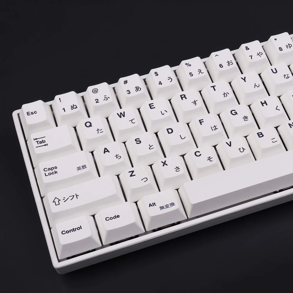 メカニカルキーボード用 白色PBTキーキャップ 135キー