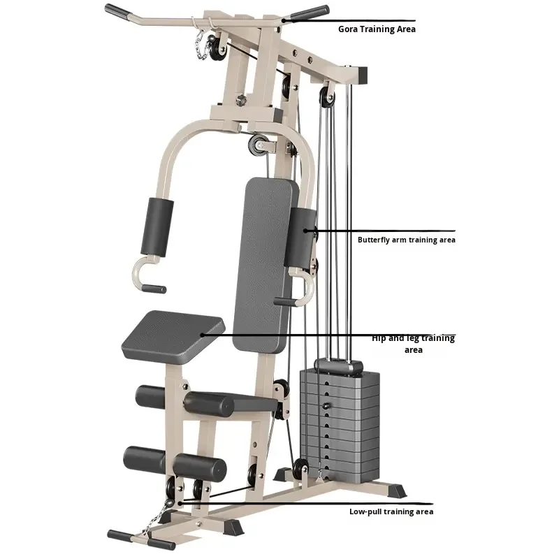 

Single-Station Indoor Fitness Equipment Multi-Functional Home Gym Steel Workout Gear