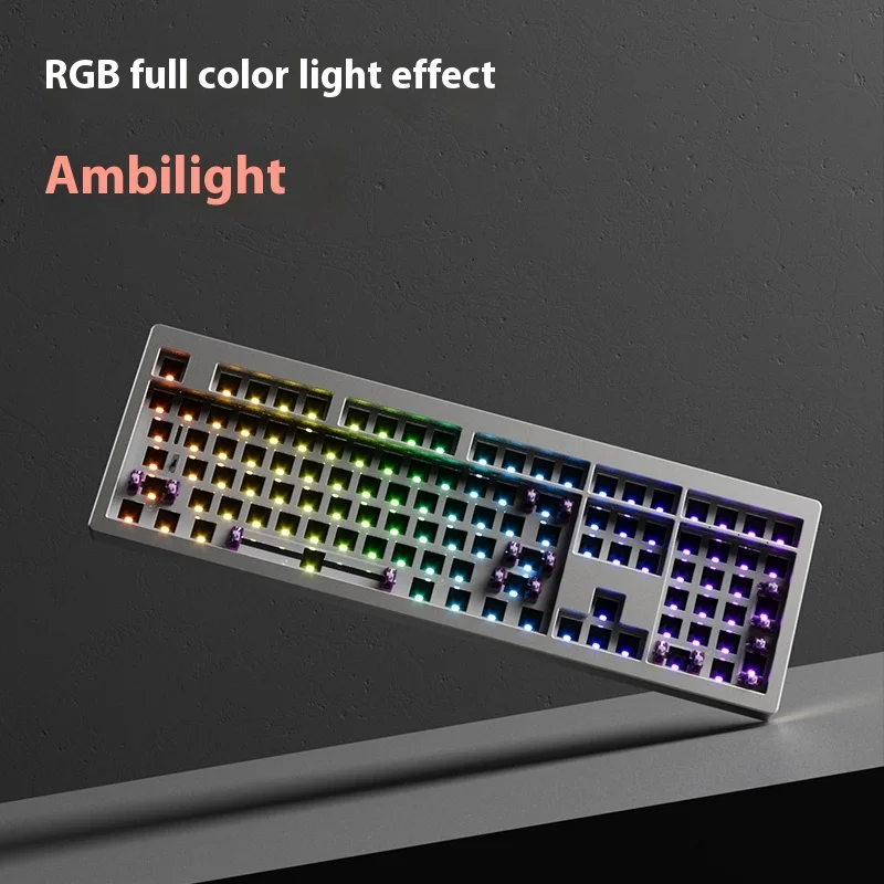 Monsgeek  Custom Mechanical Keyboard Kits Aluminium Alloy 108key Layout Supports Three-Mode Wireless Connection Hot-Swappable