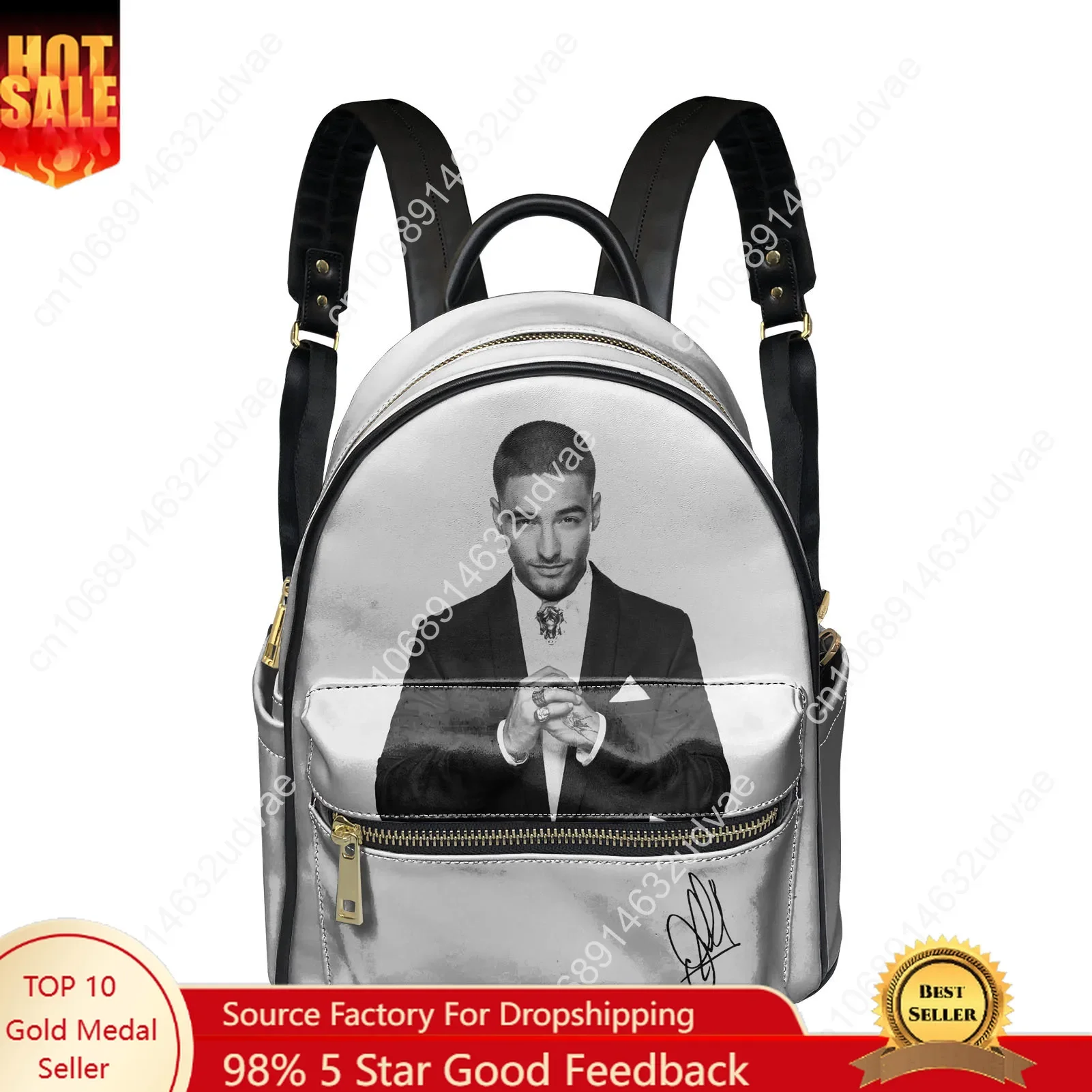 

Maluma Backpack Womens Men Knapsack Personalized Text Image Double Shoulder Bag Business Travel Bookbag Rucksack Gift Daypack