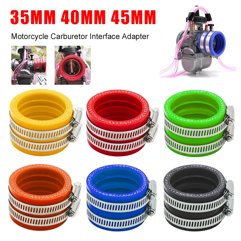 

35mm 40 Mm 45mm High Pressure Silicone Motorcycle Carburetor Intake Air Filter Interface Adapter for PE PWK PWM FCR Carburetor