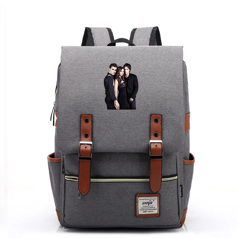 

The Vampire Diaries Backpack Boys Girls School Bag Teenager Laptop Bag Women Men Backpacks Casual Travel Rucksack Mochila