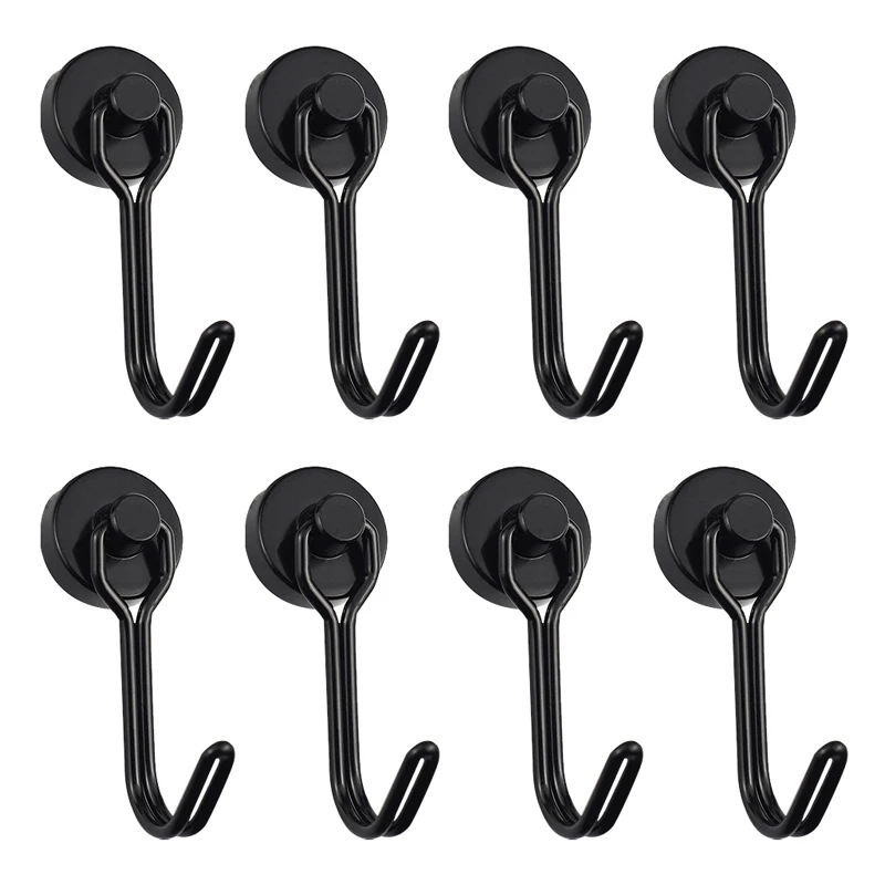 Multi-Purpose Heavy Duty Magnetic Hook Strong Neodymium Magnets Hooks Key Holder Hanger Home Organization And Storage For home