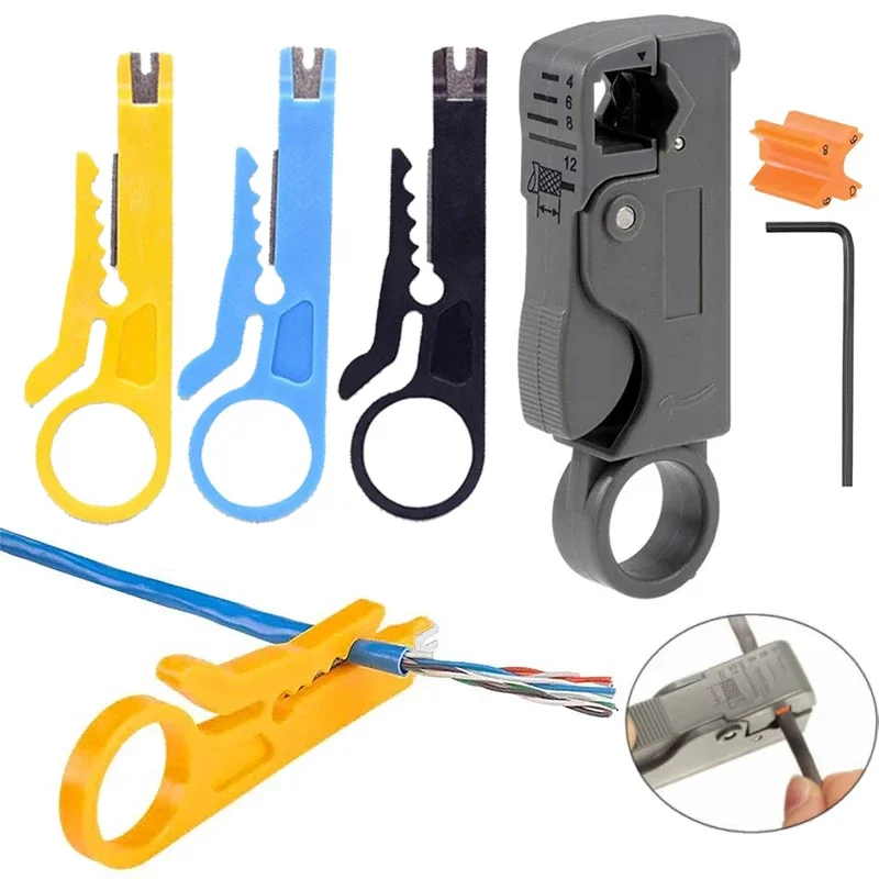 Portable Mini Wire Stripper Knife Crimper Pliers Crimping Tool Cable Stripping Wire Cutter Multi Tools Cut Line Pocket Multitool