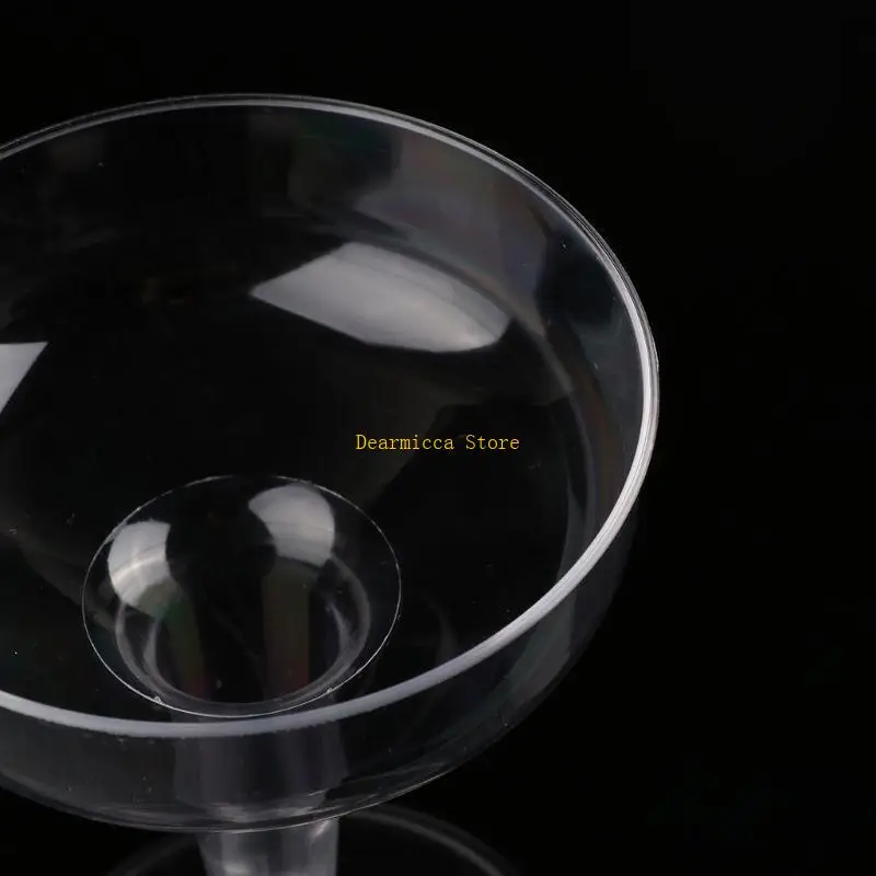 

P0UE Plastic Wine Glasses Versatile Unbreakable Cups with Stem for Indoor and Outdoor