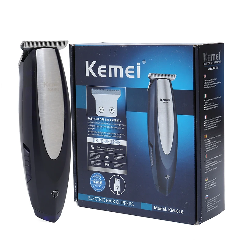 Kemei-男性用充電式バリカン,プロ用バリカン,調整可能なシェーバー,高品質のヘアカットツールKM-616